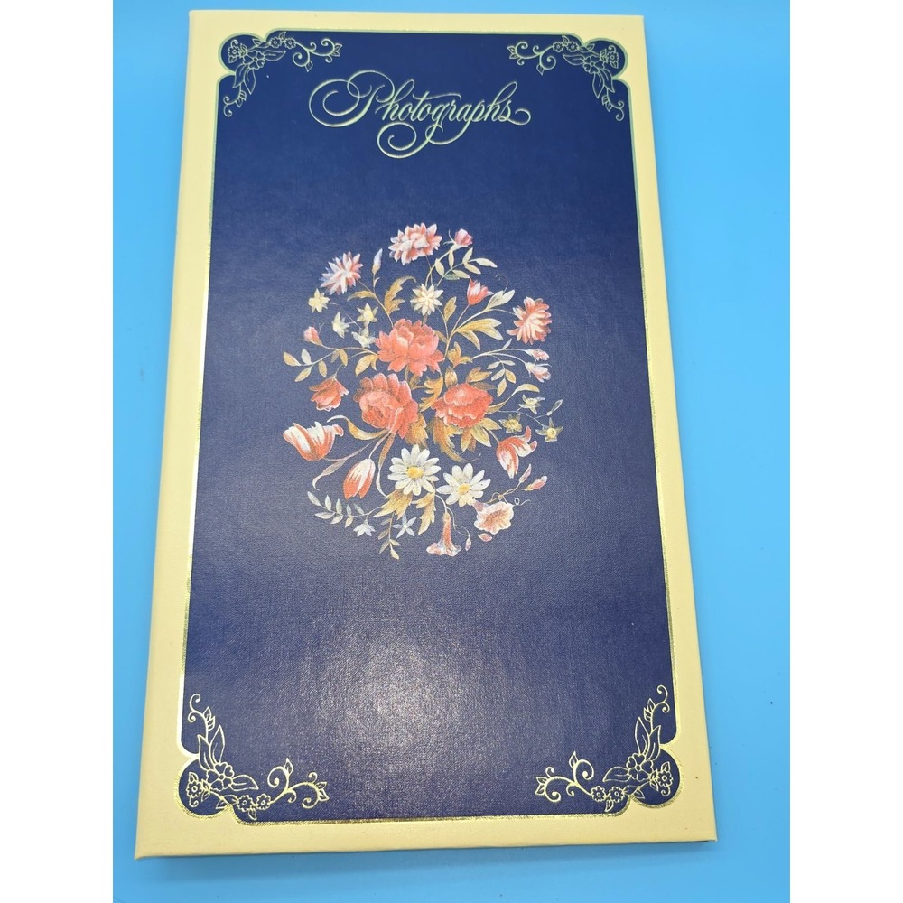 Vintage Hallmark Photo Album "Floral Bouquet" (Model PHA 420-0) New With Box